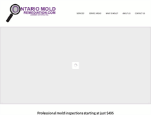 Tablet Screenshot of ontariomoldremediation.com